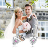 925 Silver Love Dangle Charms for Bracelet Necklaces