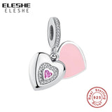 925 Silver Love Dangle Charms for Bracelet Necklaces