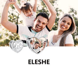 Personalized Family Charm Bracelet 925 Silver Heart Bead