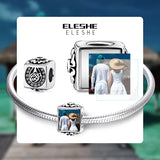 925 Silver Bead with CZ Charm for Bracelet DIY