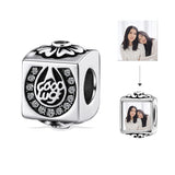 925 Silver Bead with CZ Charm for Bracelet DIY