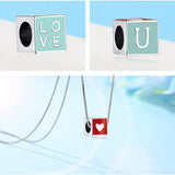 Red Ladybug Forever Love Heart Bead for Bracelet Necklace DIY