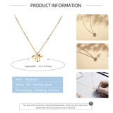 925 Silver Chain Necklaces with Jasmine Pendant for Women