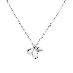 925 Silver Chain Necklaces with Jasmine Pendant for Women