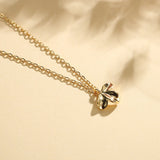 925 Silver Chain Necklaces with Jasmine Pendant for Women