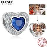 925 Silver CZ Heart Charms for Bracelets DIY Jewelry