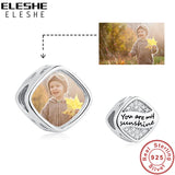 Sunshine 925 Silver Photo Bead Charm for Bracelet DIY Jewelry