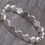 Women Double Plate Bohemian Copper Strand Bracelets Jewelry