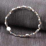 Women Double Plate Bohemian Copper Strand Bracelets Jewelry