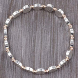 Women Double Plate Bohemian Copper Strand Bracelets Jewelry