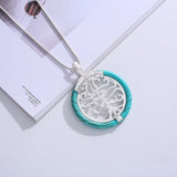 ELOYHI Tree Of Life Long Snake Chain Pendants Sweater Chain Necklace