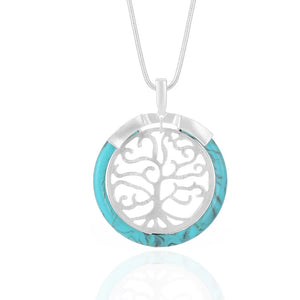 ELOYHI Tree Of Life Long Snake Chain Pendants Sweater Chain Necklace