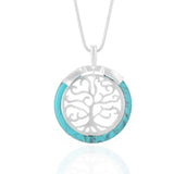 ELOYHI Tree Of Life Long Snake Chain Pendants Sweater Chain Necklace