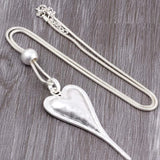 ELOYHI Boho Heart Long Sweater Chain Pendant For Women