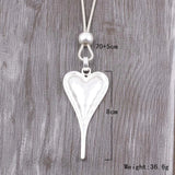 ELOYHI Boho Heart Long Sweater Chain Pendant For Women