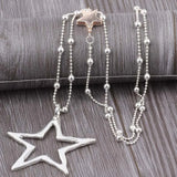 ELOYHI Women Necklace Big Pentagram Statement Necklaces Pendants Vintage Jewelry