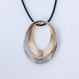 ELOYHI Women Necklace Round Double Knotted Rope Statement Necklaces