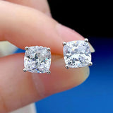 925 Silver 7MM Moissanite Diamond Stud Earrings for Women