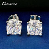 925 Silver 7MM Moissanite Diamond Stud Earrings for Women