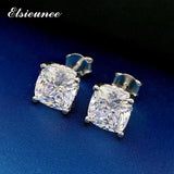 925 Silver 7MM Moissanite Diamond Stud Earrings for Women