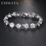 Christmas Gift Cubic Zircon Pave Chain Bracelets Women