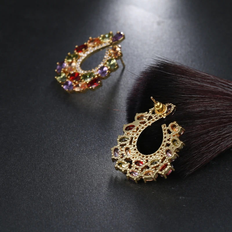 Crystal Stud Earrings for Women - Party Jewelry