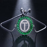 Adjustable Letters Bracelet for Women Bridal Party