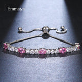 Classic Round & Oval Zirconia Bracelet Adjustable