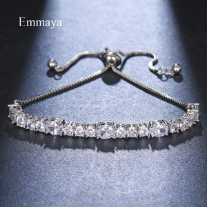 Classic Round & Oval Zirconia Bracelet Adjustable