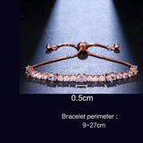 Classic Round & Oval Zirconia Bracelet Adjustable