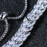 Adjustable Crystal Wedding Bracelet
