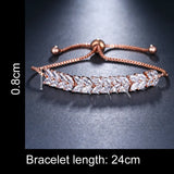 Adjustable Crystal Wedding Bracelet