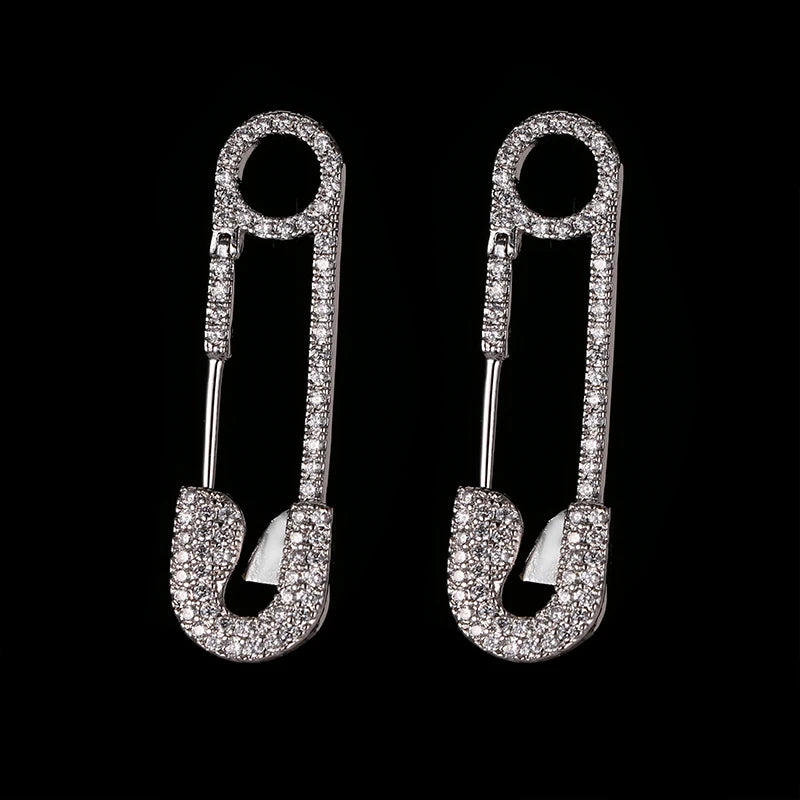 Cz Jewelry Silver Pin Earring Studs for Women