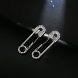 Cz Jewelry Silver Pin Earring Studs for Women