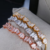 Women Rhinestone CZ Bracelet Adjustable Bangle Jewelry Gift