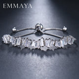 Women Rhinestone CZ Bracelet Adjustable Bangle Jewelry Gift