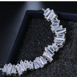 Women Rhinestone CZ Bracelet Adjustable Bangle Jewelry Gift
