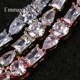 Geometric Brilliant Bracelet with Cubic Zircon - Female Banquet