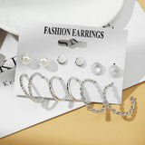 Silver Snake Drop Earrings Geometric Tassel Dangle Jewelry Set