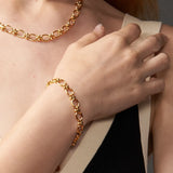 Stainless Steel Beads Bracelet Jewelry Gift for Women