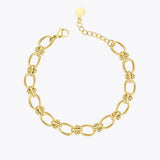 Stainless Steel Beads Bracelet Jewelry Gift for Women