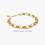 Stainless Steel Beads Bracelet Jewelry Gift for Women