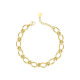 Stainless Steel Beads Bracelet Jewelry Gift for Women