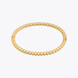 Stainless Steel Buckle Bangle with Steel Ball for Women