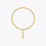 Bunch Circle Chain Choker Necklace Stainless Steel Pendant