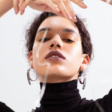 Stainless Steel Cable Tie Knot Hoop Earrings for Women