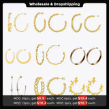 Circle Hoop Earrings Stainless Steel Earings Bulk