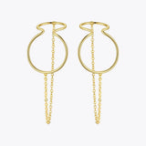 Curve Line Ear Cuff Clip On Earrings for Women E1124