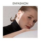Curve Line Ear Cuff Clip On Earrings for Women E1124