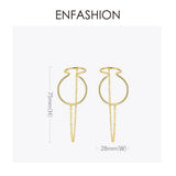 Curve Line Ear Cuff Clip On Earrings for Women E1124